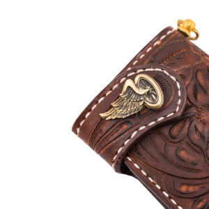 Portafoglio Flower Marrone small size
